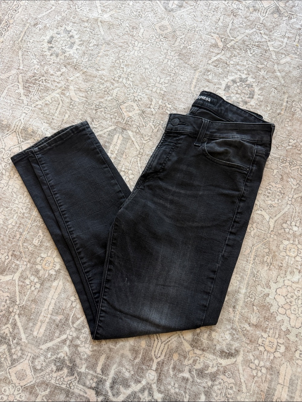 Express Men's Black Skinny Jeans